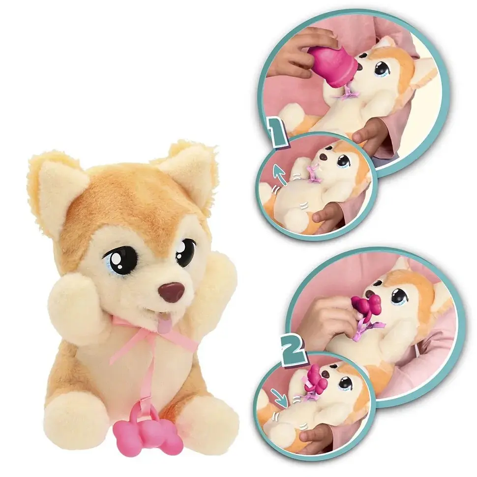 Интерактивная игрушка серии "Yummy" Померанский шпиц Baby Paws 926387IM с аксессуарами - фото 3