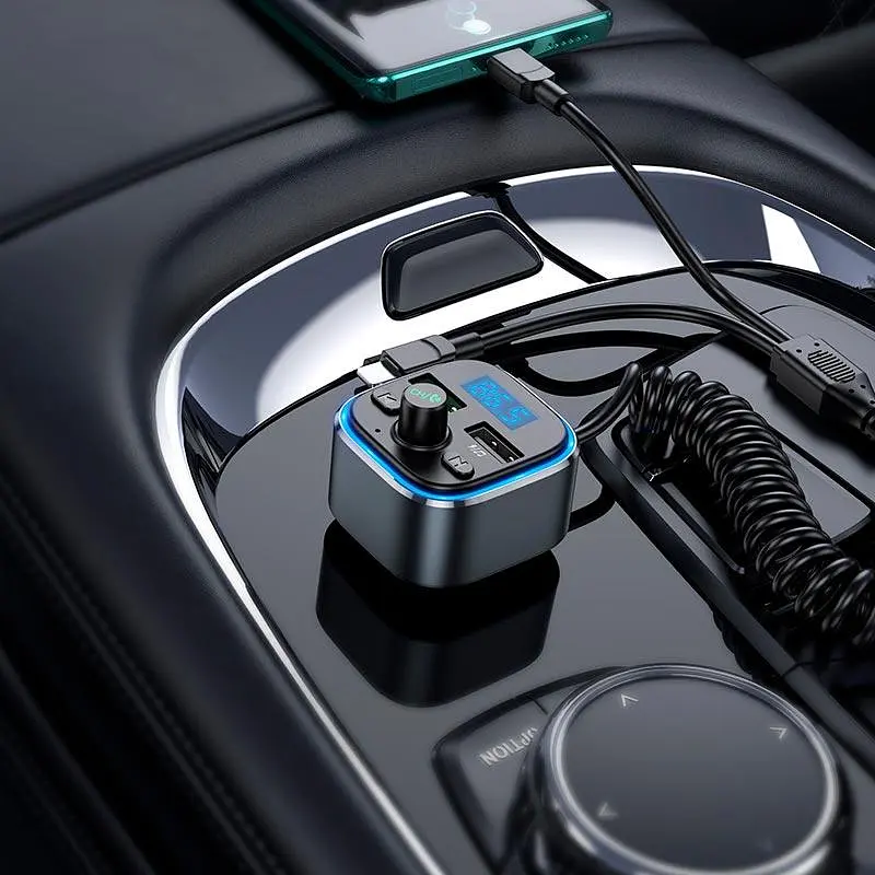 Адаптер автомобильный HOCO Energy car BT FM transmitter E74 - фото 5
