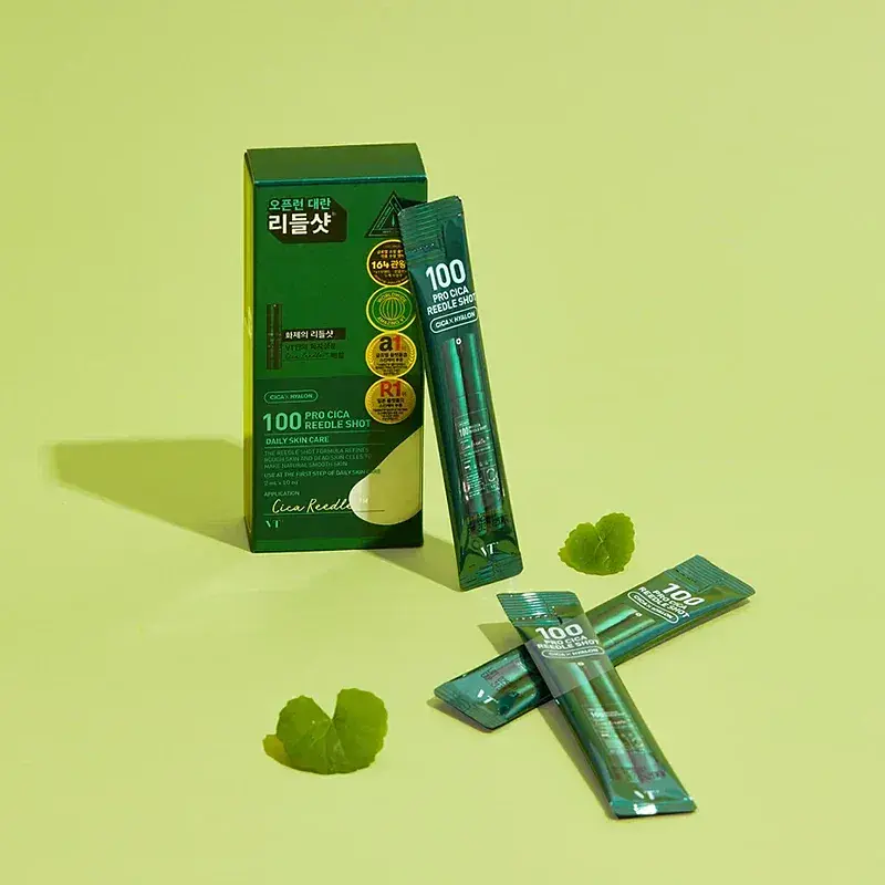 Сыворотка-бустер с микроиглами для чувствительной кожи VT Cosmetics Pro Cica Reedle Shot 100 10 ампул по 2 мл - фото 3