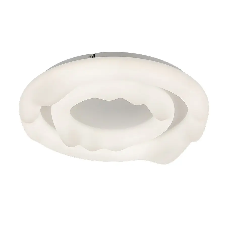 Люстра стельова LED Levistella 797MX6002 (500+330), діаметр 500 мм, пластик, сучасний стиль, з пультом, три режими світла - фото 3
