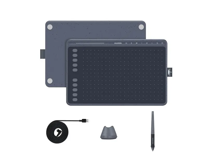 Huion Графічний планшет 10"x6.35" HS611, USB-C, сірий - фото 3