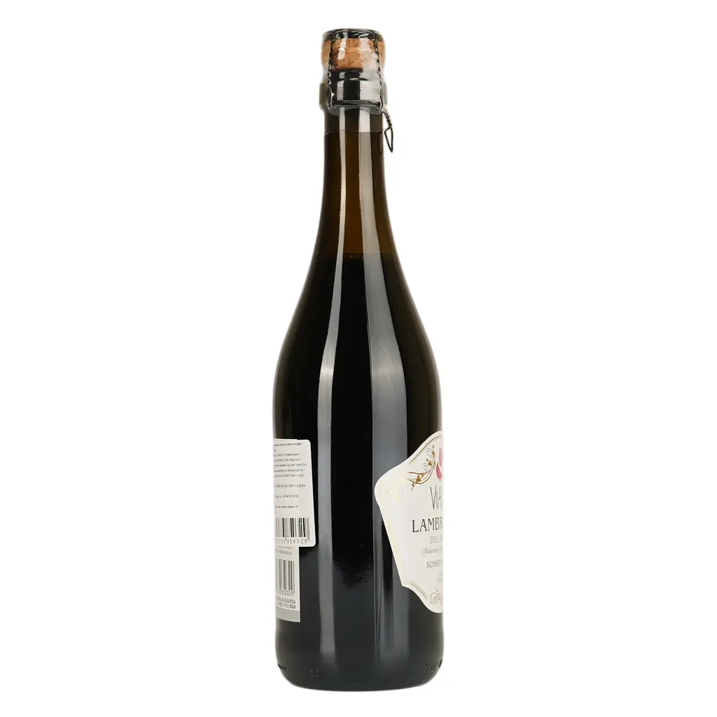 Вино ігристе Viala Lambrusco dell Emilia IGP червоне напівсолодке 0.75 л - фото 4
