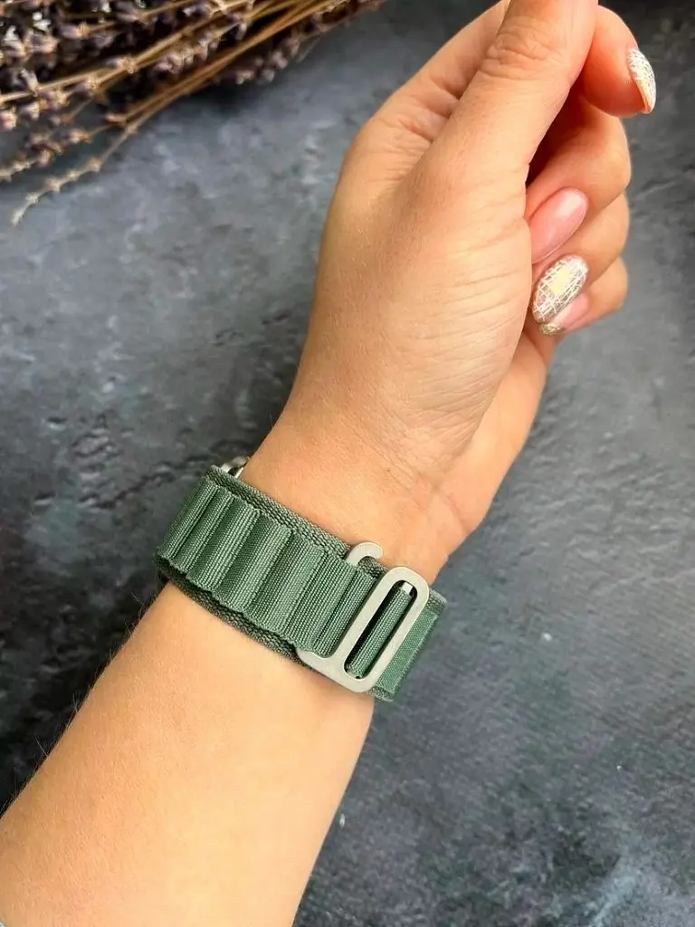 Універсальний ремінець для смарт-годинників Alpine Loop Band 22mm Green [84262] - фото 3