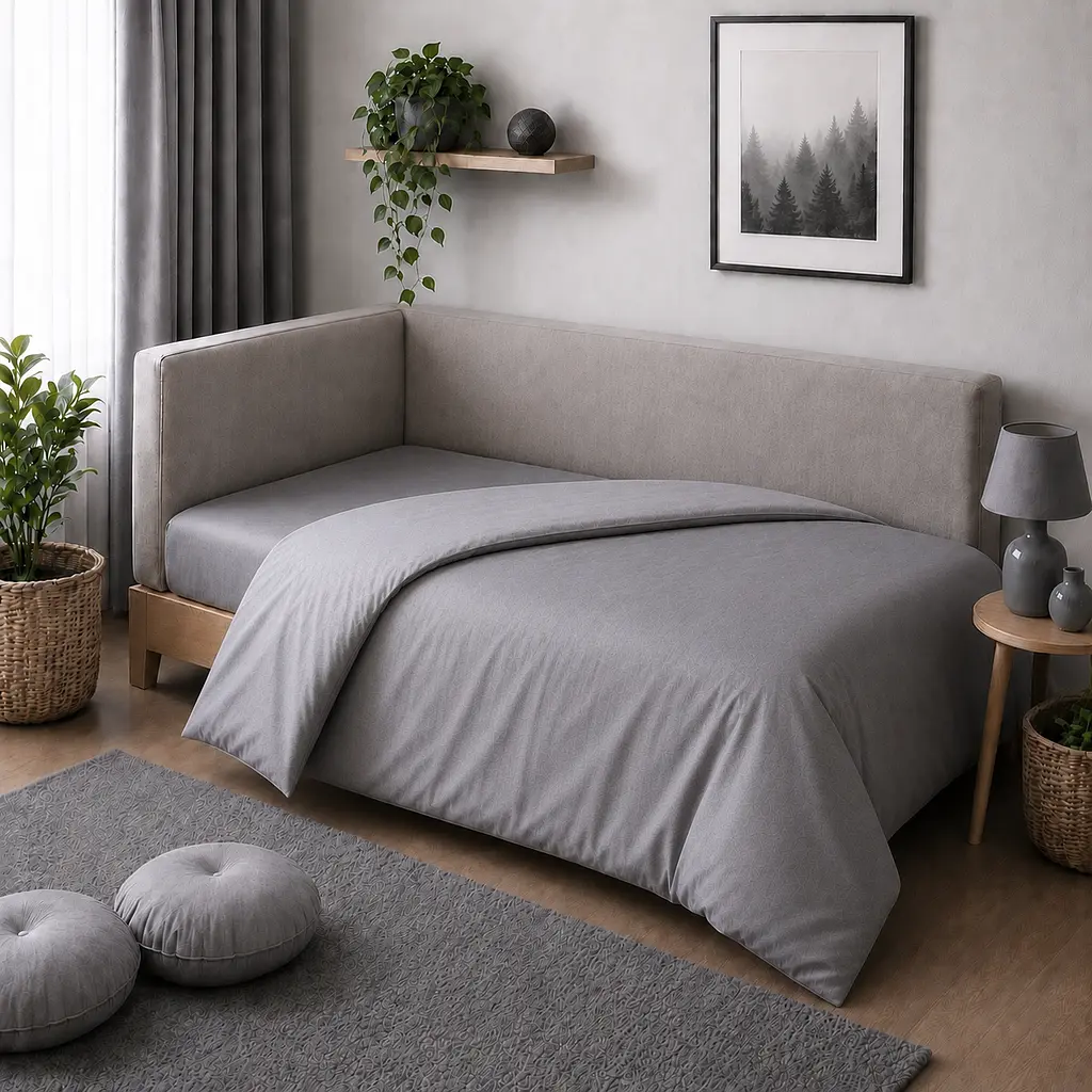 Дитяча постільна білизна MIRSON JUNIOR фланель Ash grey 200х220см (2200012803165) - фото 9