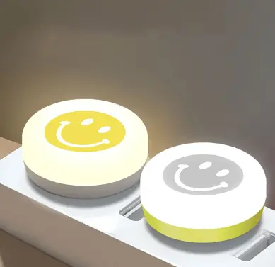 Портативний USB LED нічник Смайлик міні лампа 5V нічник від повербанка компактний світильник 2 шт - фото 3