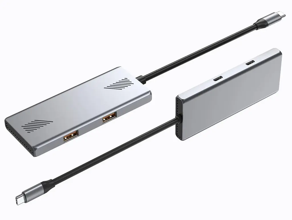 Хаб Gembird UHB-CM-U310-A2C2-01 на 4 порти USB 3.2 - фото 3