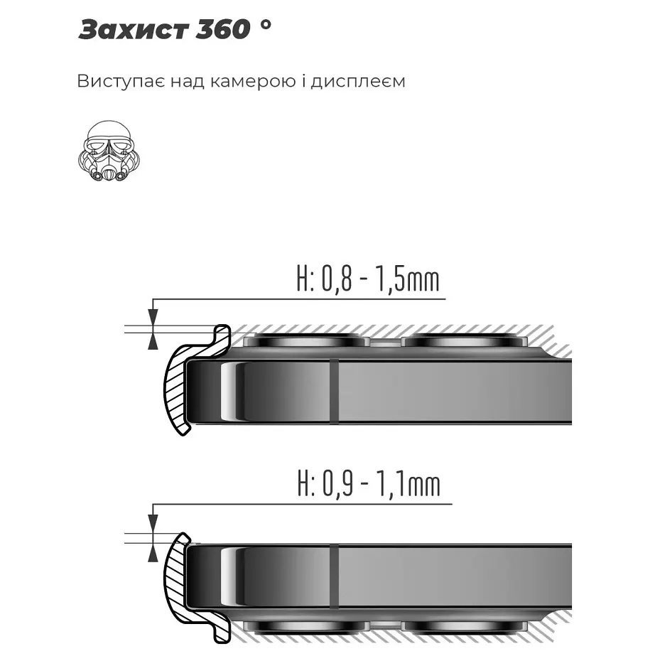 Чехол ArmorStandart ICON для Xiaomi 13T 5G/13T Pro 5G Dark Blue (ARM69645) [96881] - фото 4