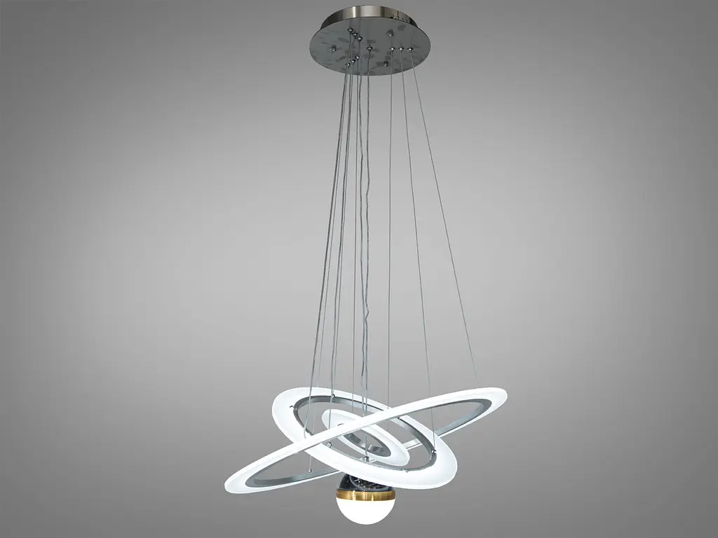 Підвісна LED-люстра з пультом та підсвічуванням 90 Вт Diasha 2327-600+400+200NEW HR - фото 4
