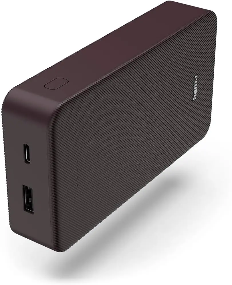 Акумулятор портативний літій-іонний Power Bank Hama 20000 мА·рік, USB-C, USB-A, plum - фото 2