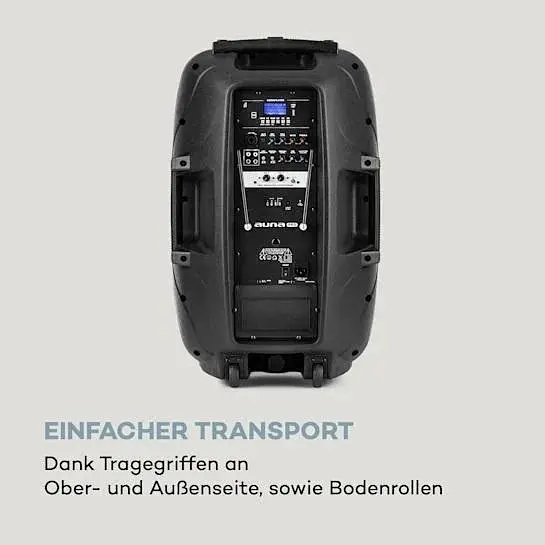 Мобильная акустическая система Auna Streetstar 2.0 15 BT USB/SD/MP3 AUX (10031568) - фото 5