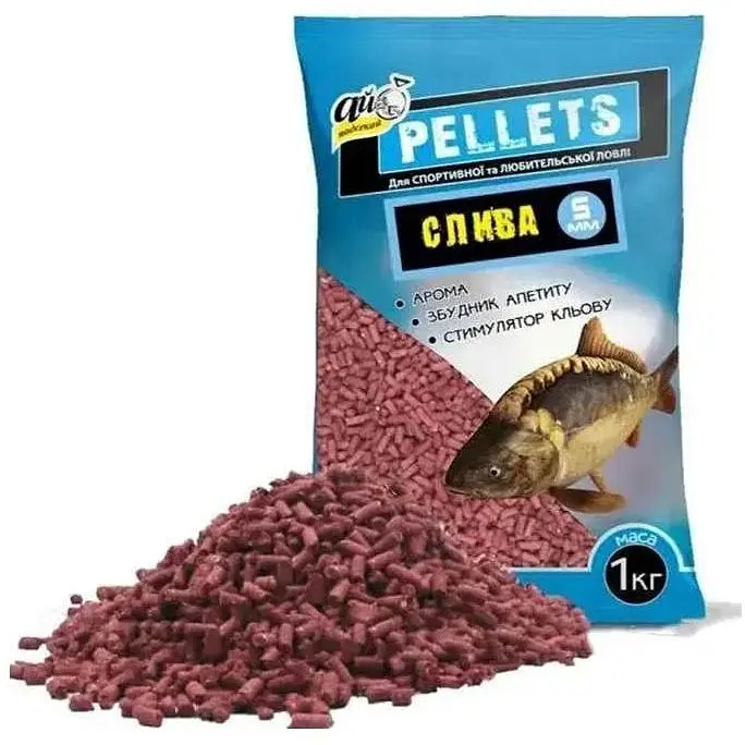 Принада в гранулах Pellets Ай Підсікай Слива Ø5.0мм