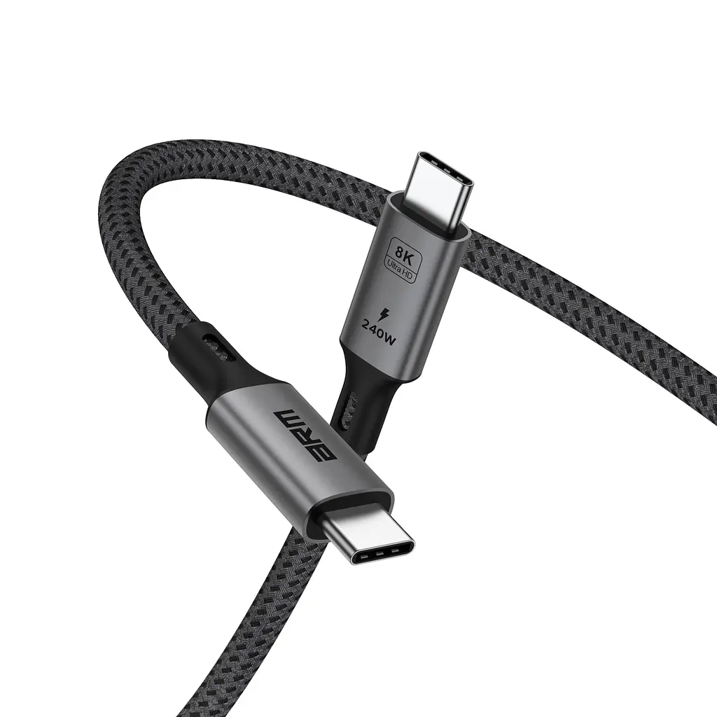 Кабель ArmorStandart USB 4.0 USB-C - USB-C 240W 8K 60hz 40Gbps 1m Black (ARM81921) - фото 6