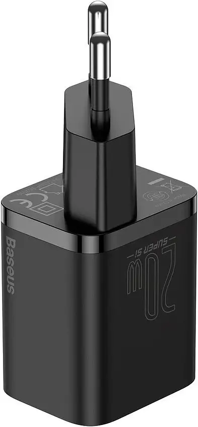 Зарядний пристрій Baseus Super Si Quick Charger 1C 20W EU black (CCSUP-B01) - фото 3