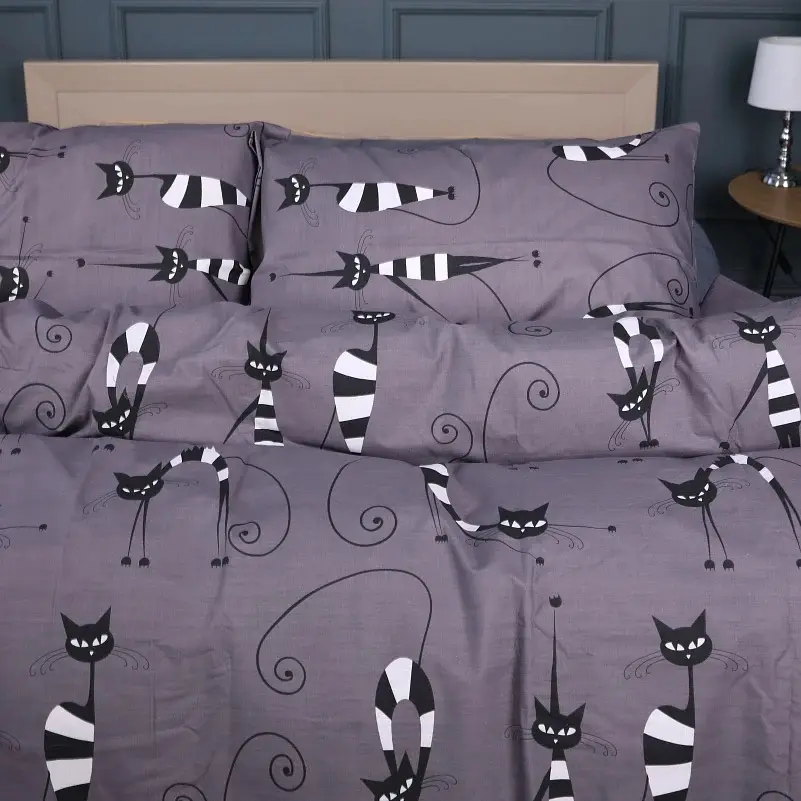 Комплект постельного белья MirSon Ranforce Elite Night cats 110х140 см (2200011152264) - фото 4