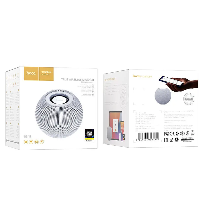 Bluetooth Колонка Hoco BS45 Сірий - фото 3