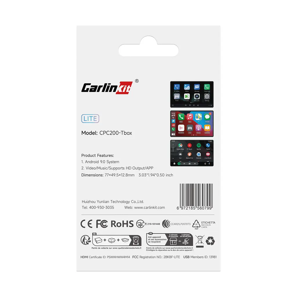 Адаптер CarlinKit 3в1 TBox Lite S 4/32Gb Android для бездротового Apple CarPlay або Android Auto (CPC200-Tbox) - фото 14