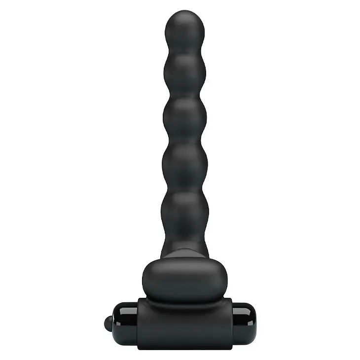 Насадка на пенис с вибрацией и эрекционным кольцом Pretty Love Hercules Penis Sheath III 15.3 см черный - фото 2