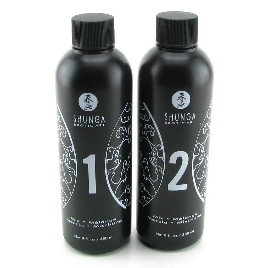 Гель для NURU масажу Shunga Oriental Body-to-Body – Sparkling Strawberry Wine плюс простирадло - фото 2