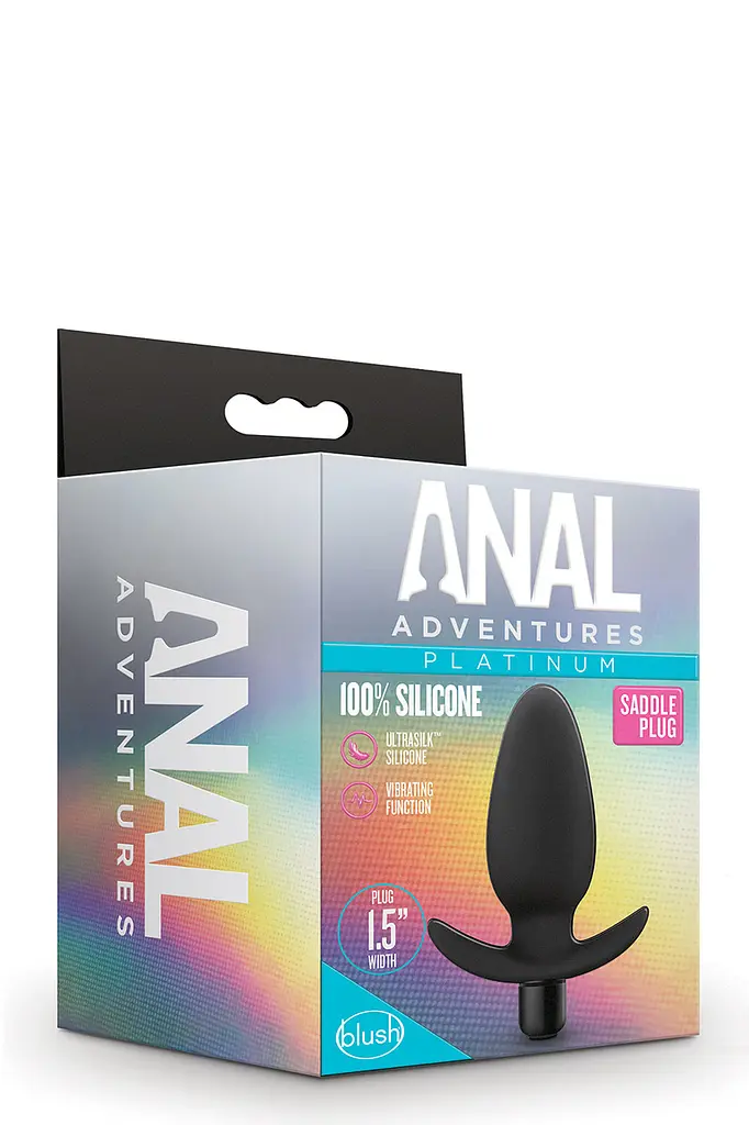 Анальна пробка з вібрацією Blush Anal Adventures Platinum Saddle Plug - фото 2