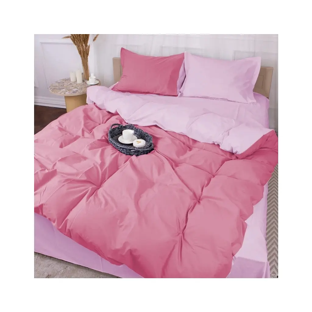 Постільна білизна MirSon Poplin Line 018 + 041 Dahlia 160 x 220 (2200006288787)