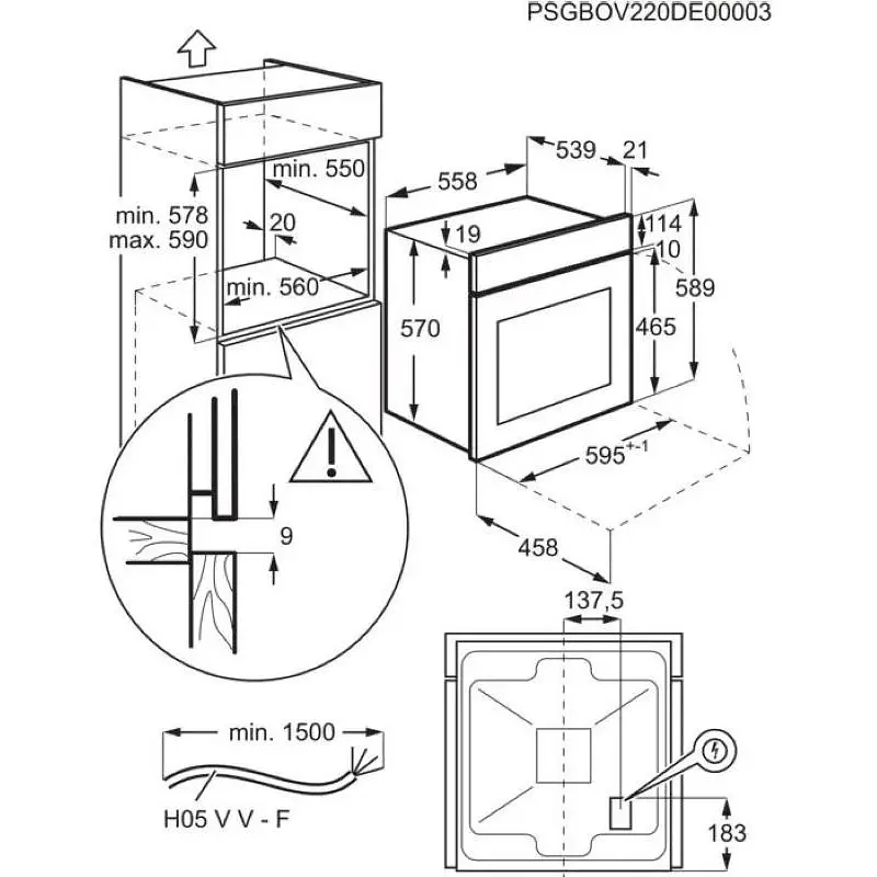 Електрична духова шафа ELECTROLUX EOF 3H00BX - фото 8