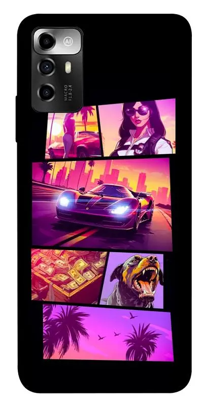 TPU чохол Demsky GTA vibes для ZTE Blade A72