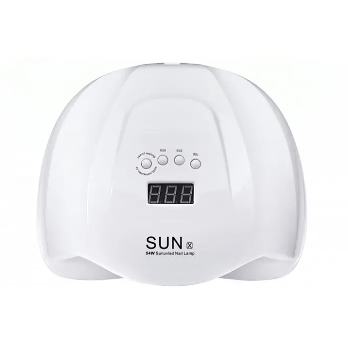 LED UV LED-льод уф лампа SUN X 54вт для нарощування нігтів, гель-лак Біла - фото 3
