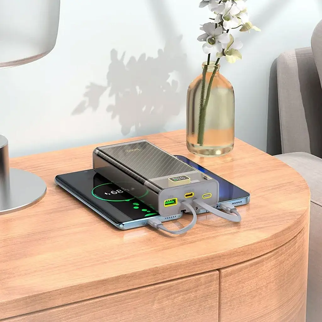 Зовнішній акумулятор Hoco J104A Discovery Edition 20000mAh 22.5W Gray (788962) [109963] - фото 7