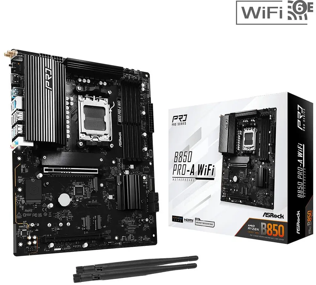 Материнская плата AsRock B850 PRO-A WIFI (B850 PRO-A WIFI) (Socket AM5, AMD B850, ATX) - фото 5