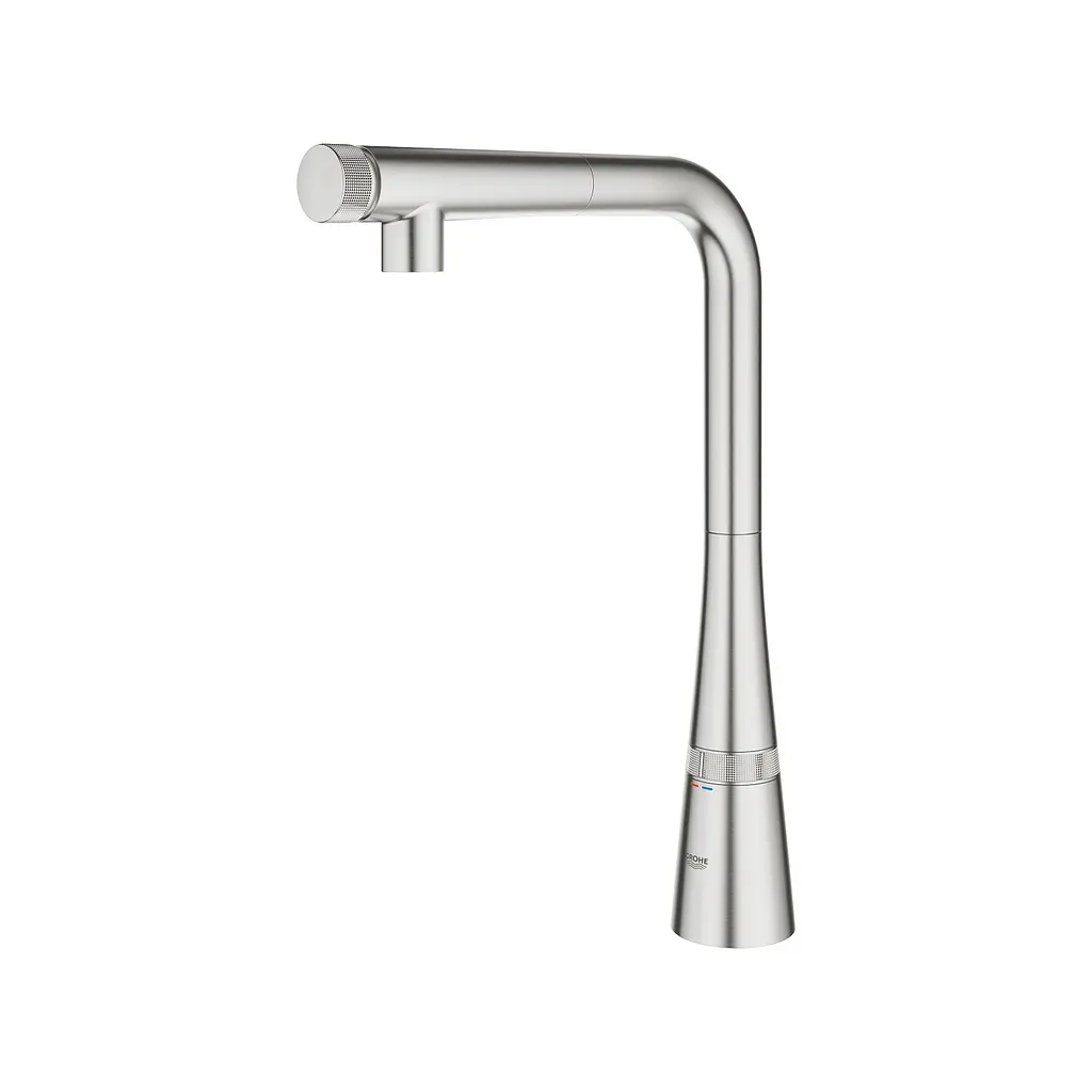 Змішувач для кухні з висувним виливом Grohe Zedra SmartControl 31593DC2, Хром - фото 3