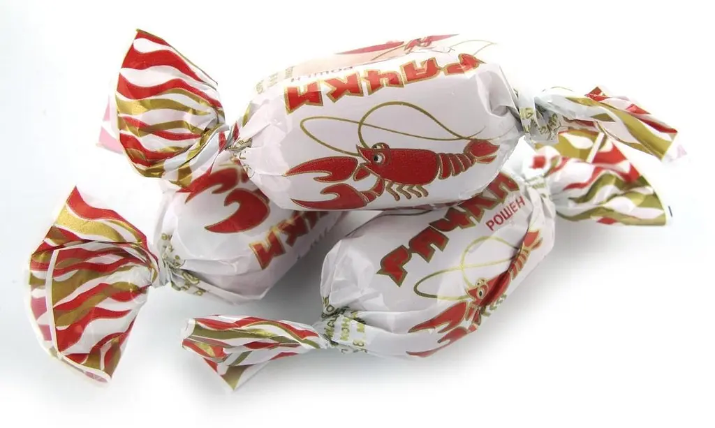 Карамель Roshen Рачки молочна з начинкою 1 кг - фото 2