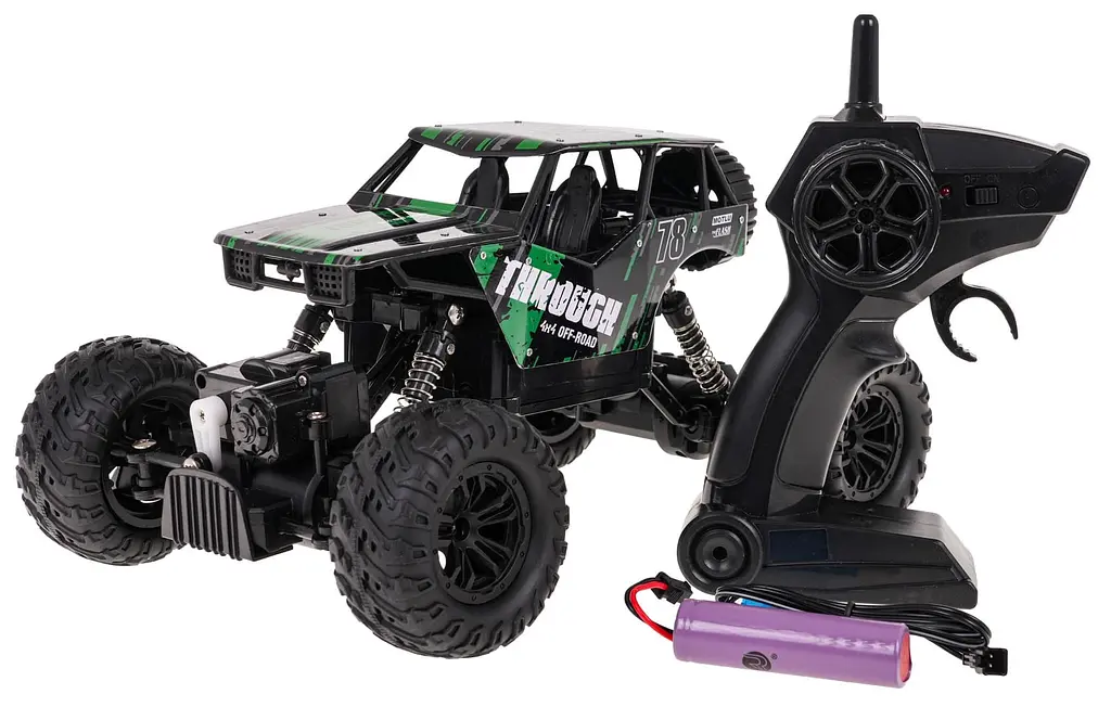 Машинка Ramiz внедорожник Crawler Racing 78 R/C 1:16 черный L-E578 - фото 2