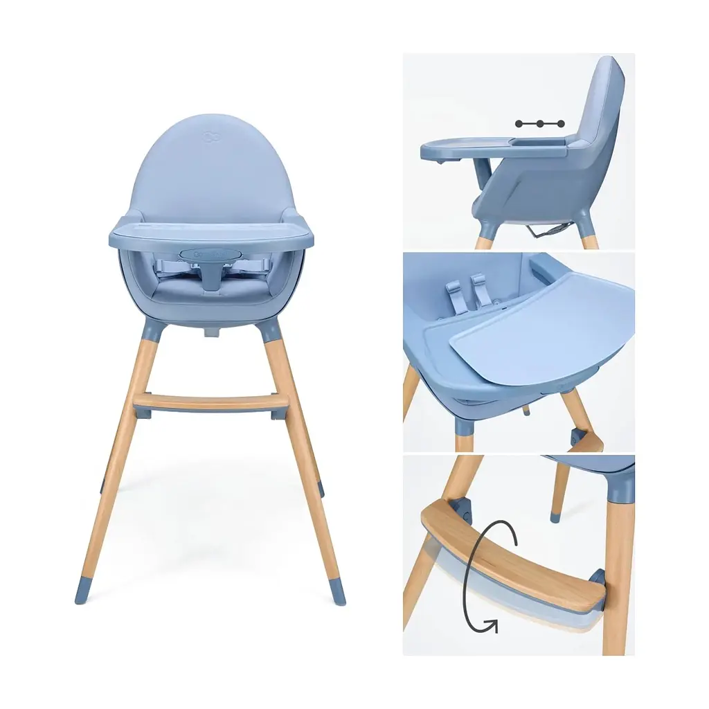 Стілець для годування Kinderkraft 2 в 1 Fini 2 Nordic Breeze (5902533929733) - фото 3