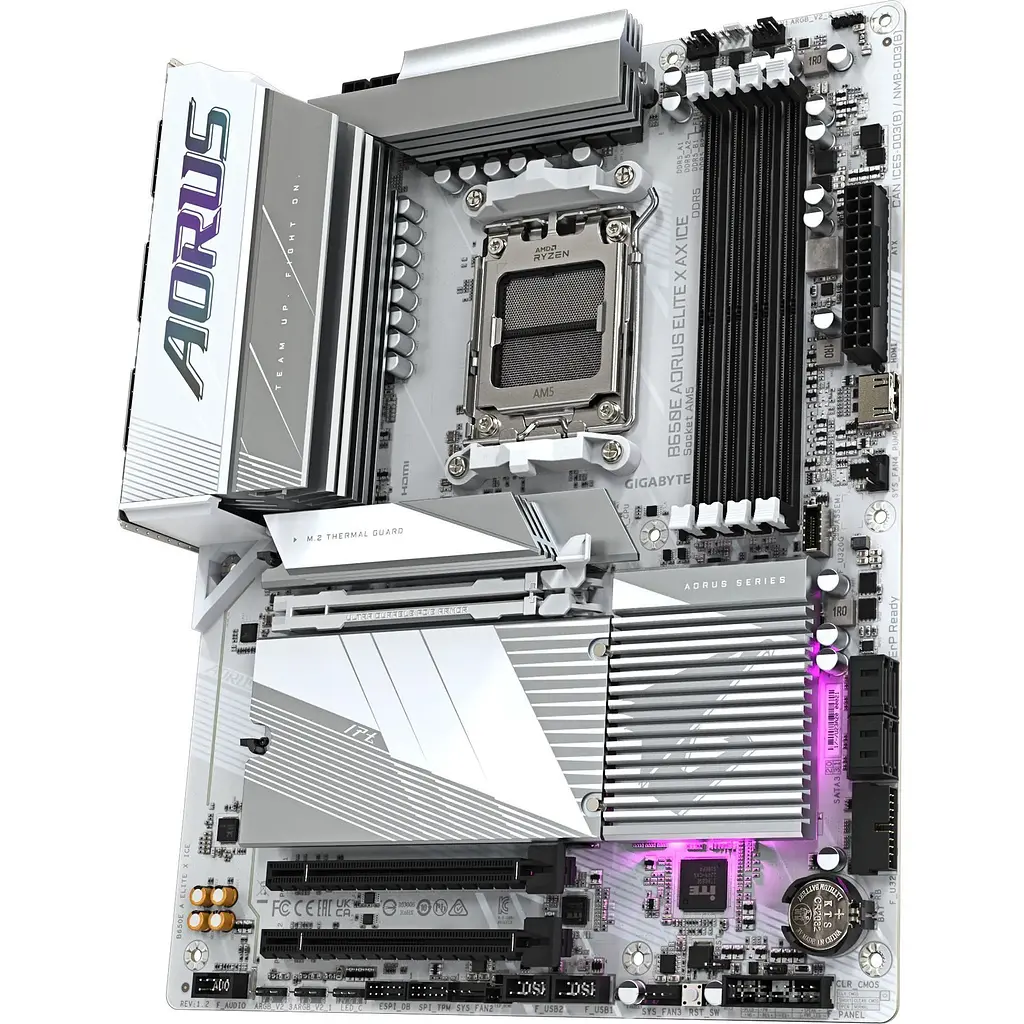 Материнська плата AORUS B650E Elite X AX Ice [146964] - фото 4