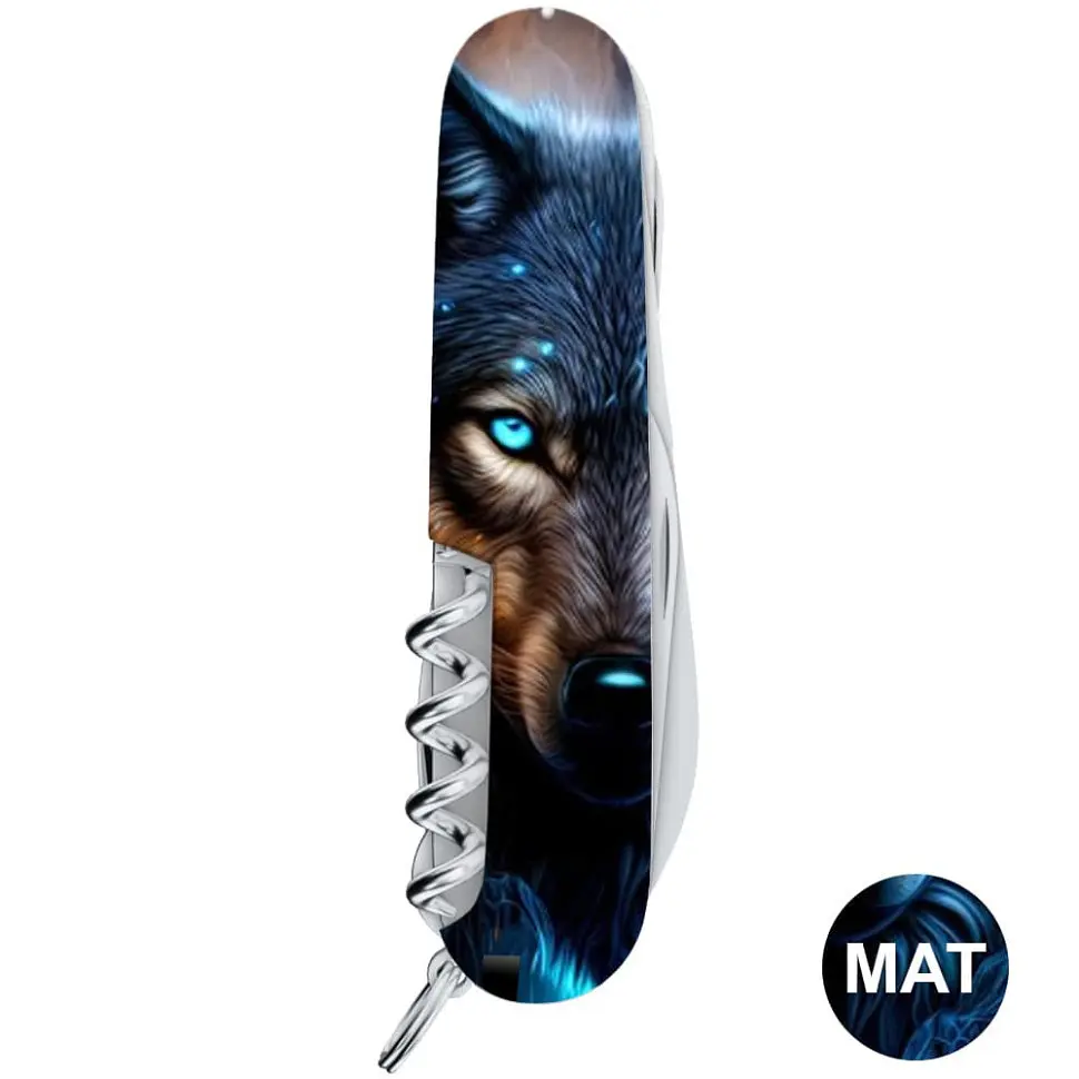 Ніж Victorinox Huntsman Animal 91мм 15функ Вовк - фото 6