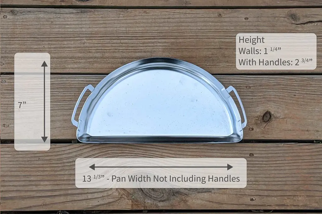 Піддон сталевий Slow 'N Sear Mini Drip Pan для грилів 47 см - фото 9