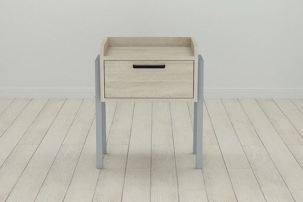 Модульна тумба Ferrum-decor Бетті 540x450x320 метал Сірий ДСП Сонома 16 мм (FRD-103000) - фото 3