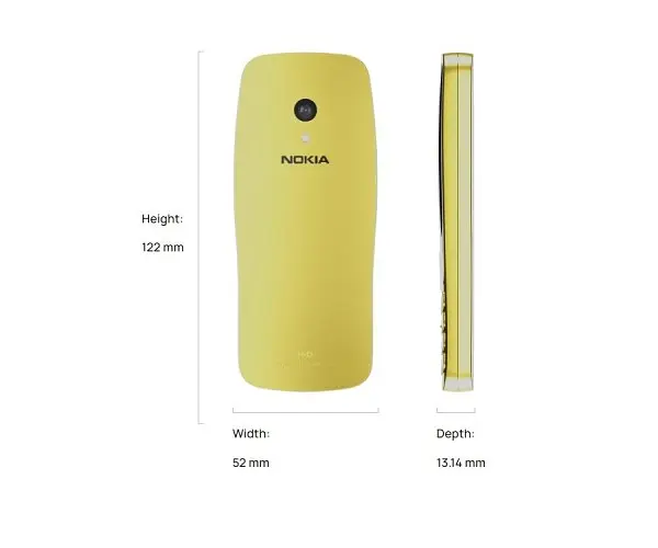 Телефон кнопковий Nokia 3210 2024 підтримка 4G Dual SIM gold (6438409095480) - фото 4