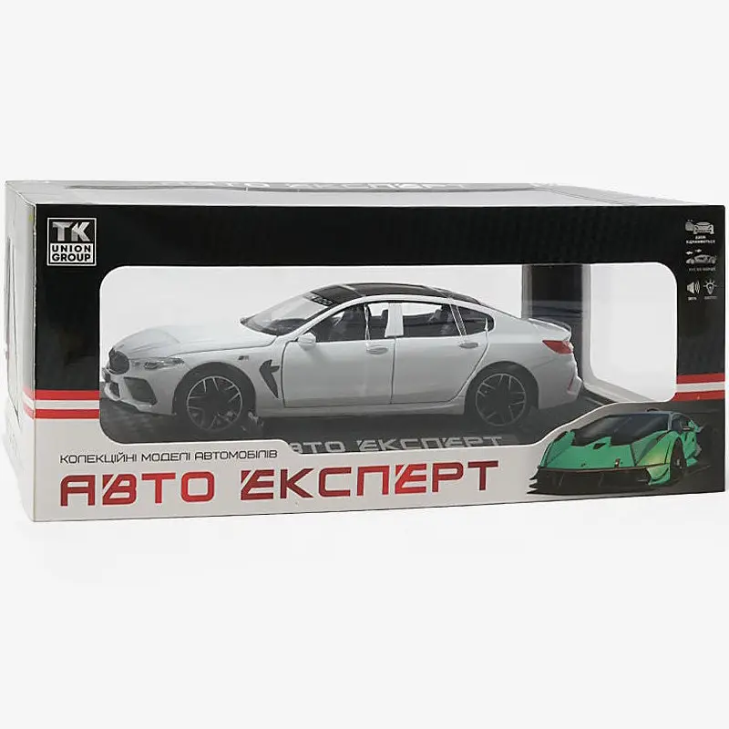 Колекційна металева модель автомобіля АвтоЕксперт BMW M8 Manhart MH8 800 з інерцією, світлом та звуком 1:24 - фото 5