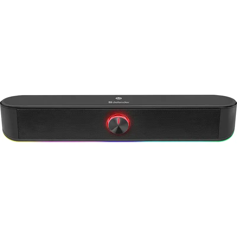 Акустична система 2.0 Defender Саундбар Z10 6Вт, Bluetooth/USB, LED чорна - фото 4