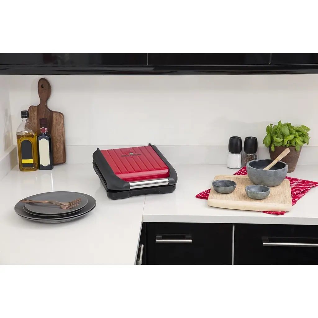 Гриль Russell Hobbs Compact Steel притискний 1200 Вт червоно-чорний (25030-56) - фото 6