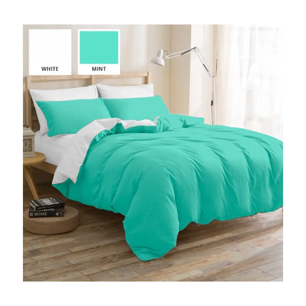 Постільна білизна MirSon Бязь Premium White-Mint 175х210 (2200000949219)
