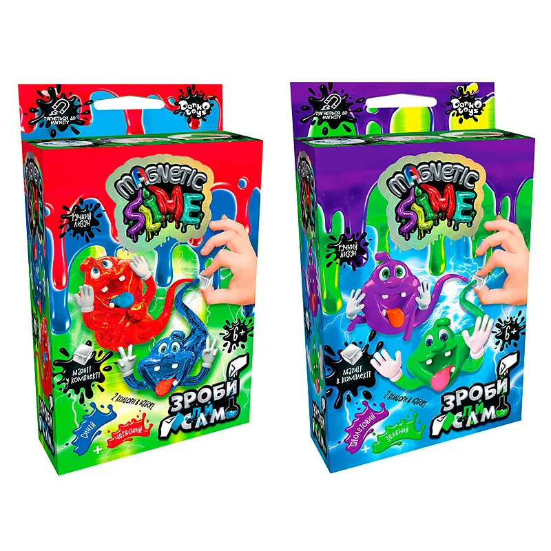 Безопасное образовательное творчество для исследований Crazy Slime Magnetic, мини (на украинском), Danko Toys - фото 2