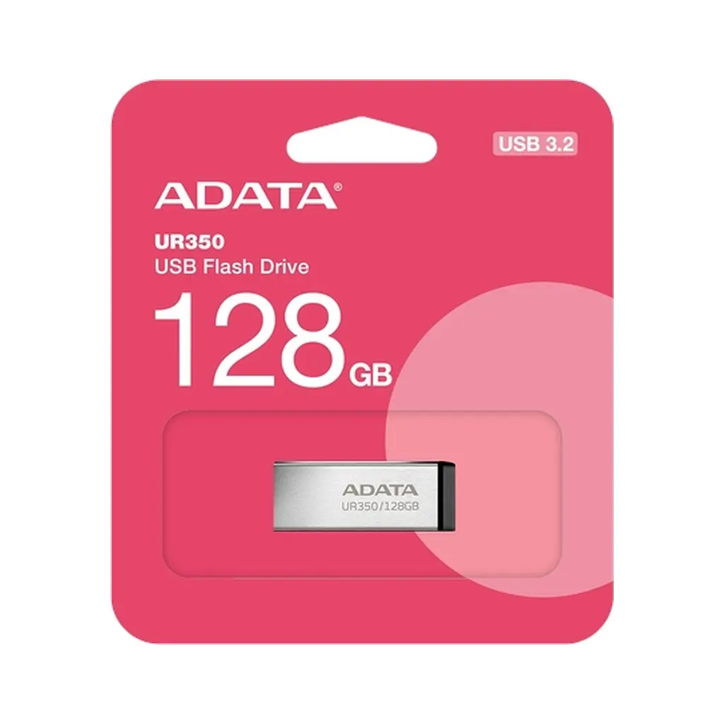 USB флеш накопичувач ADATA 128GB UR 350 Silver/Black USB 3.2 (UR350-128G-RSR/BK) - фото 7