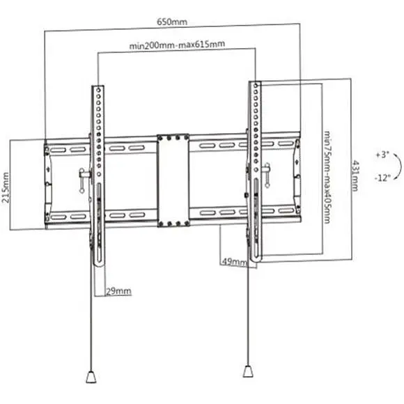 Кронштейн Gembird WM-80T-01 - фото 3