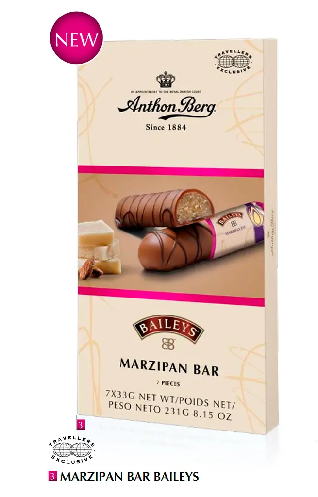 Батончики з марципаном Anthon Berg Marzipan Bar Baileys 7х33 г - фото 3