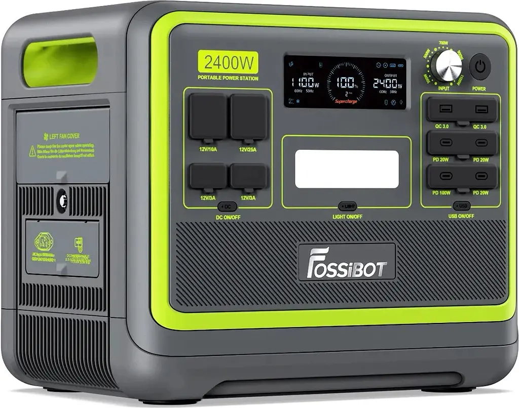 Зарядная станция Fossibot F2400 Green - фото 3