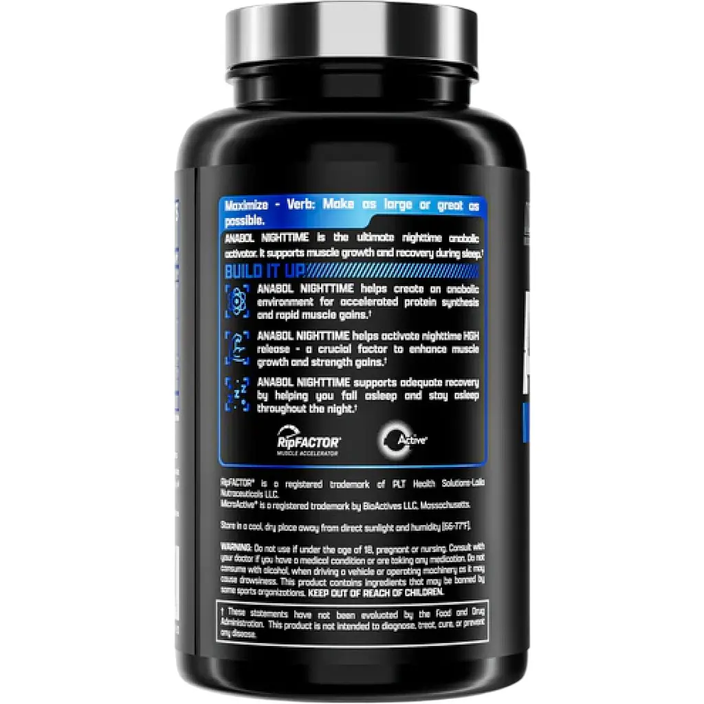 Ночной комплекс для наращивания мышечной массы Nutrex Research Anabol Hardcore PM 60 капсул - фото 3