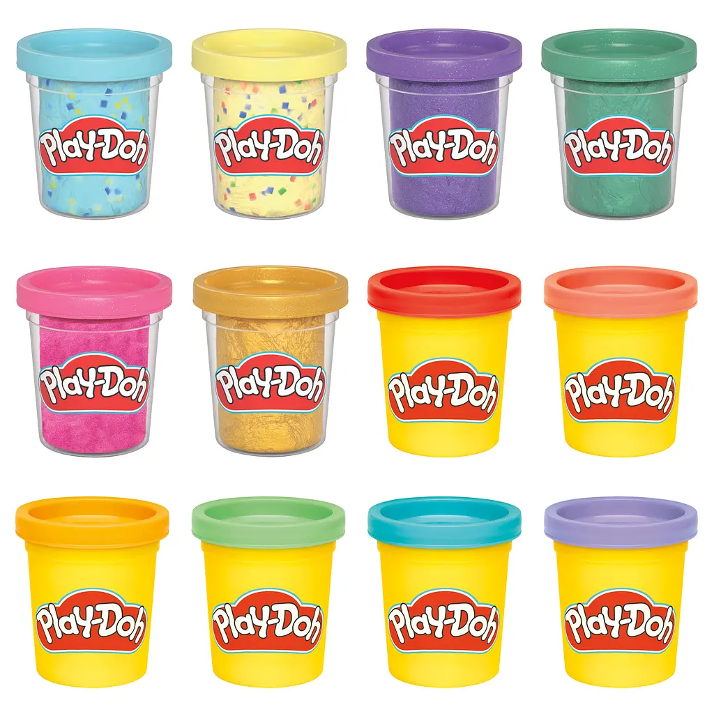 Набор для творчества Hasbro Play-Doh 12 баночек с массой для лепки (G0149) - фото 4