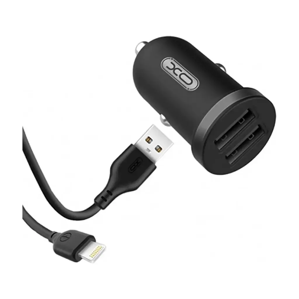 Зарядний пристрій XO 2xUSB 2.1A + cable USB to Lightning black (TZ08-L-BK) - фото 4